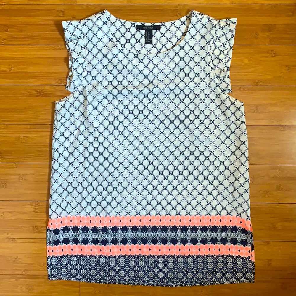 Floral Sleeveless Blouse NWOT